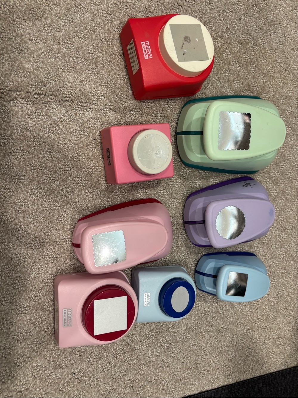 Various Brands of Paper Craft Punches.